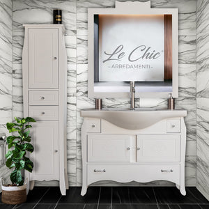 Mobile da bagno con colonna shabby - SI