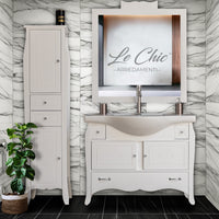 Mobile da bagno con colonna shabby - NO