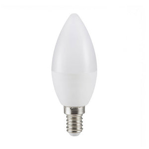 Confezione 10 lampadine gea led gla236c e14 7w led 560lm 160° 3000°k luce calda plastica bianca interno