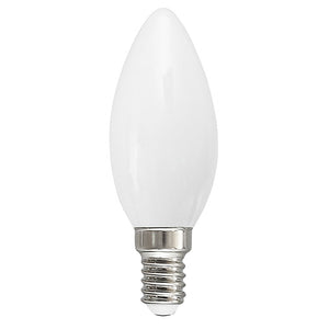 Confezione 10 lampadine gea led gla270 b e14 6w led 360° 3000°k vetro bianco luce calda