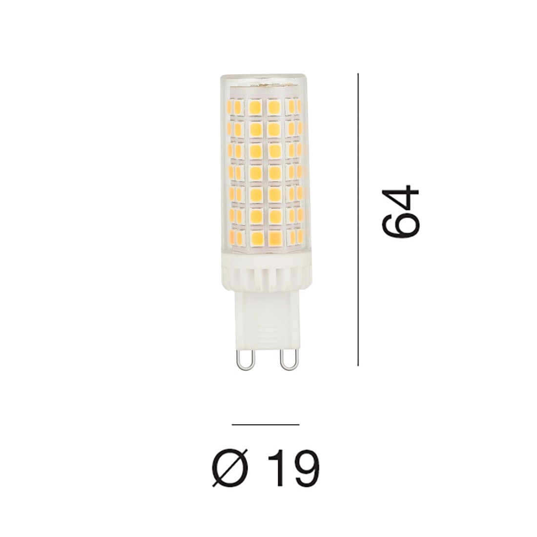 Confezione 20 lampadine gea led gla361c g9 led 665lm luce diffusa