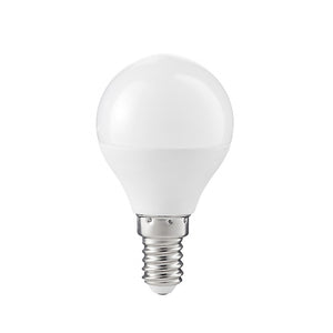 Confezione lampadina gea led gla239 7w led e14 6500°k 160° 526lm luce freddissima goccia sfera plastica opale interno