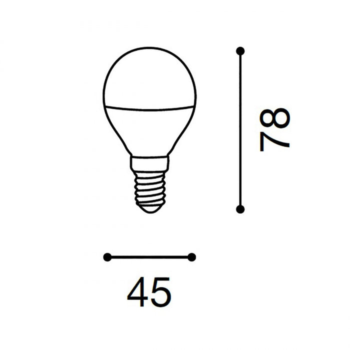 Confezione lampadina gea led gla239c 7w led e14 3000°k 160° 490lm luce calda goccia sfera plastica opale interno