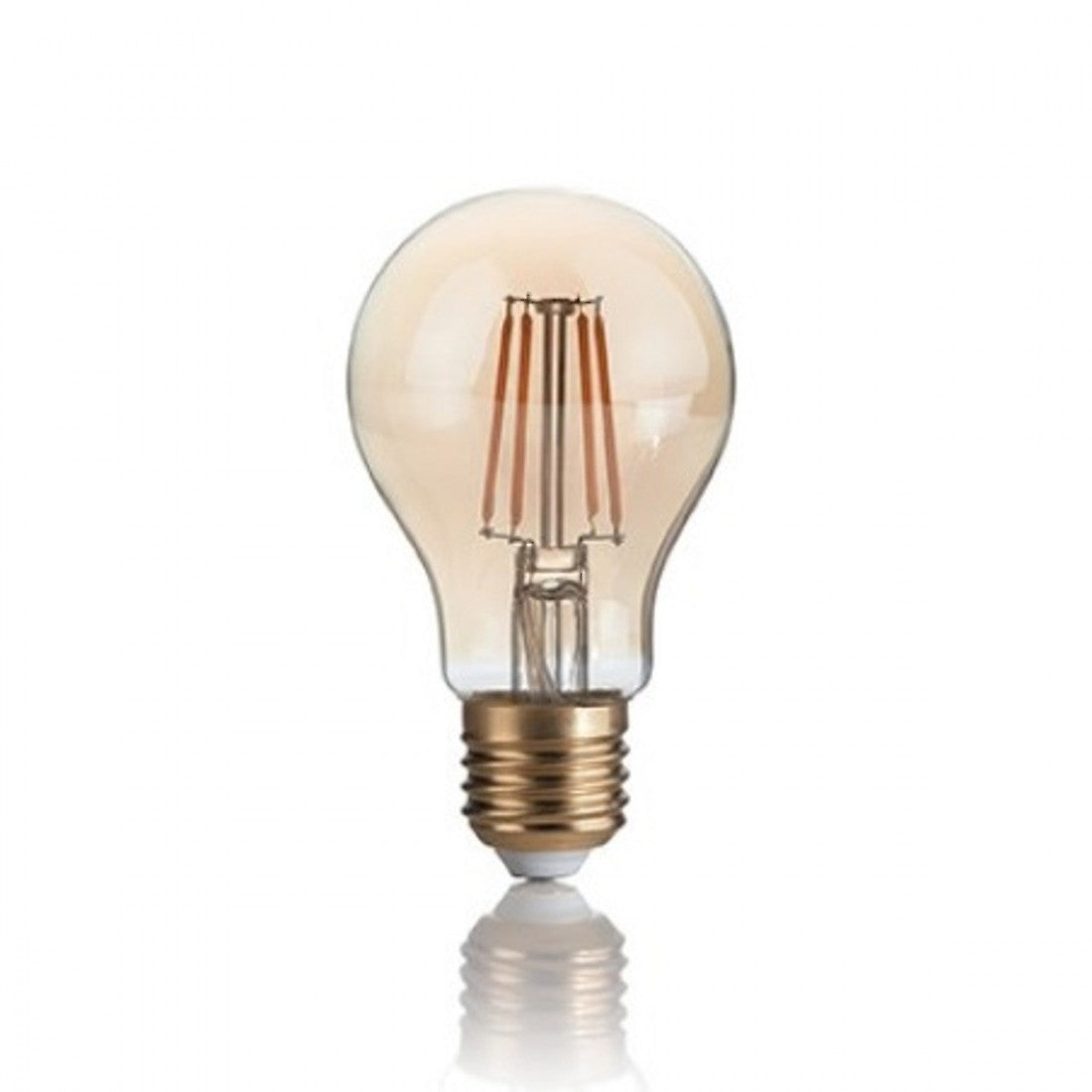 Confezione lampadina id-vintage e27 4w led 300lm 2200°k vetro ambra goccia retrò luce caldissima interno