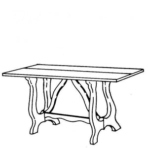 Tavolo consolle in legno apribile misura l.160 p.40 h.81(aperto 160x80)