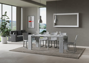 Consolle Allungabile 90-196x42x77 cm in Nobilitato Grigio