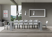 Consolle Allungabile 90-300x42x77 cm in Nobilitato Grigio