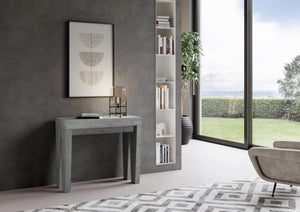 Consolle Allungabile 90-196x42x77 cm in Nobilitato Grigio