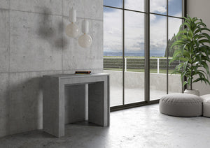 Consolle Allungabile 90-198x42x77 cm in Nobilitato Grigio