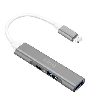 Convertitore Otg Connettore Lightning A Lightning + 2xusb 3in1 Hub Iphone Ip7942         