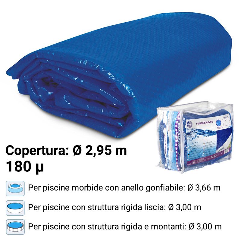 Copertura Isotermica Gre  2,95 M, Spessore 180 Âµ Per Piscine Circolari