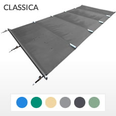 Copertura barre 4 stagioni CLASSICA 580gmq-piscina RETTANGOLARE 12x5m