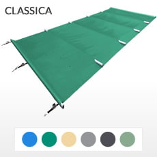 Copertura barre 4 stagioni CLASSICA 580gmq - piscina RETTANGOLARE 9x4m