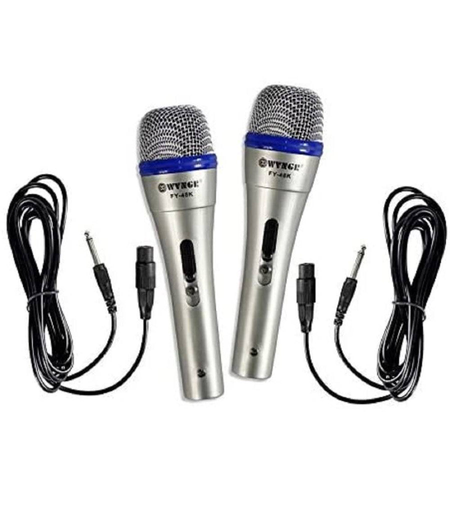 Coppia 2 Microfoni Dinamici Professionali Fy-48k Meeting Conferenze Karaoke Cw505         