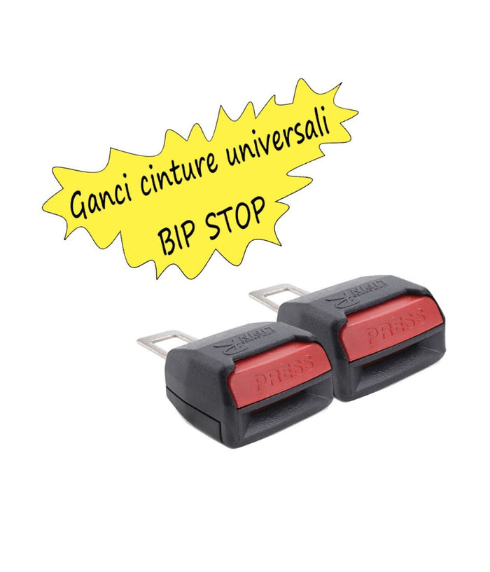 Coppia Bip Stop 2 Ganci Cinture Cintura Sicurezza Disattiva Allarme 2 Bip Stop         