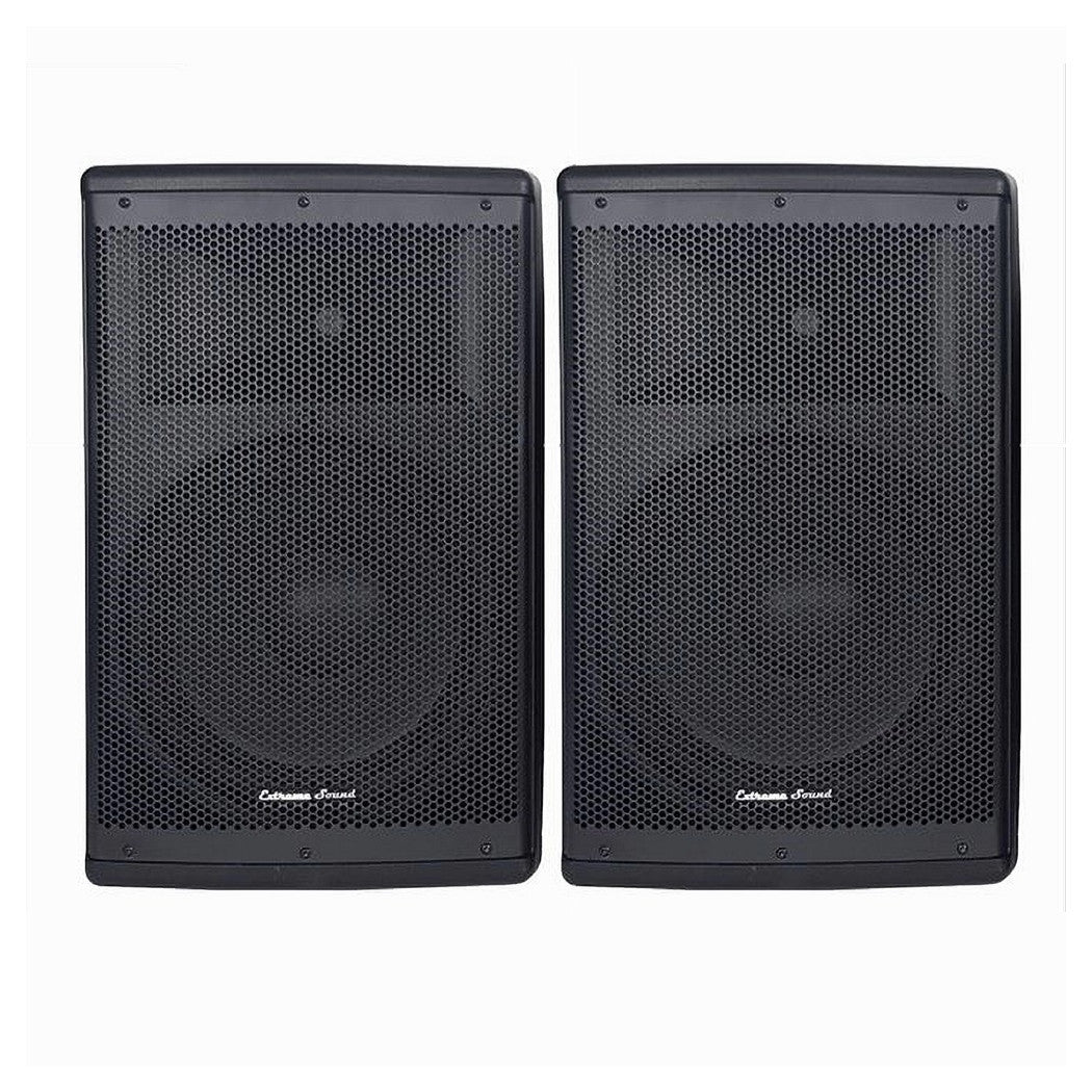 Coppia Casse Audio Acustiche 4000w Extreme Sound Woofer 15" Bluetooth Usb Djn-15         