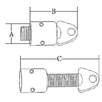 COPPIA DI GIUNTO INOX Ø MM.25