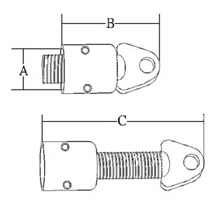 COPPIA DI GIUNTO INOX Ø MM.25