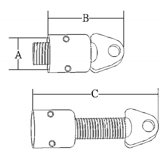 COPPIA DI GIUNTO INOX Ø MM.25