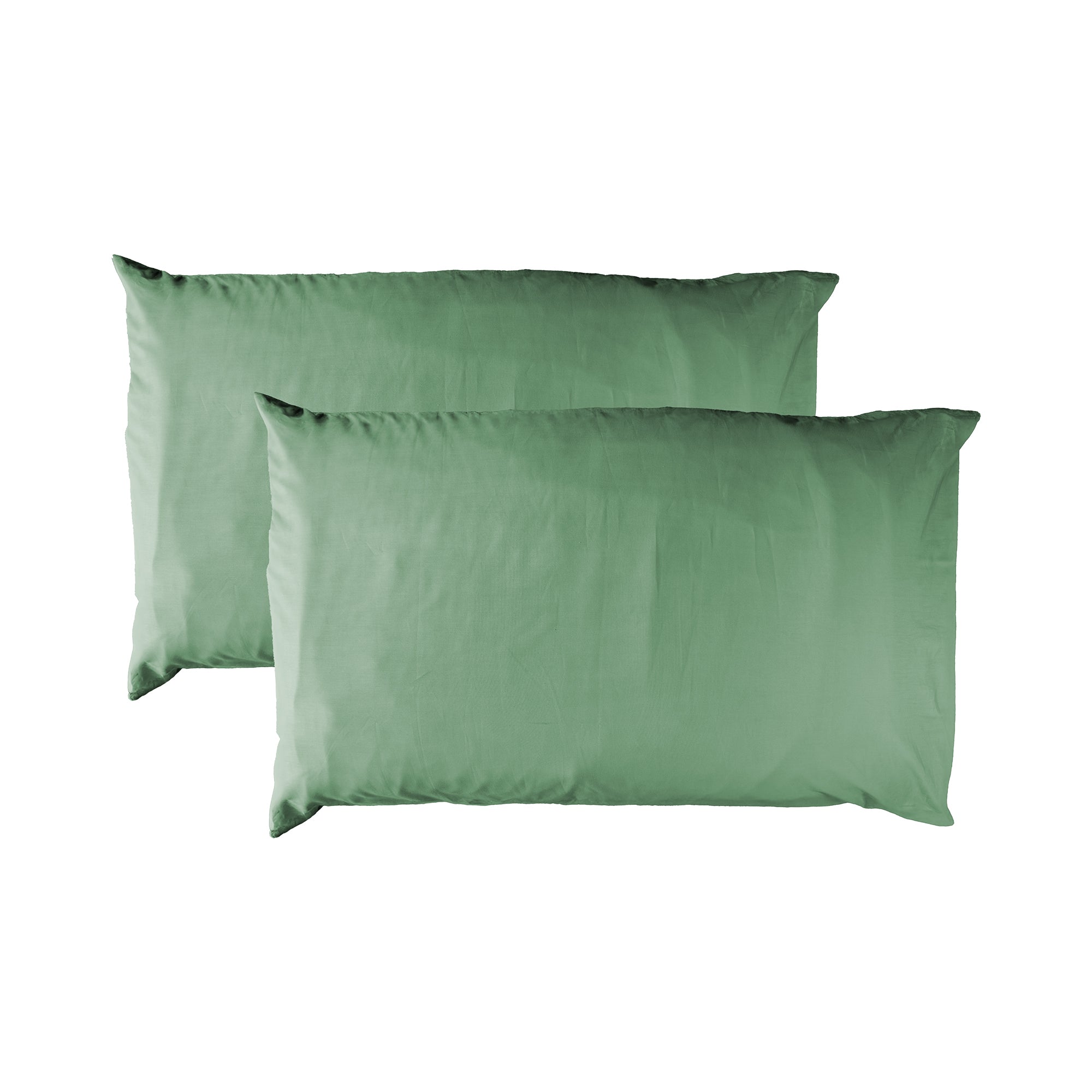 TESS-HOME COLLECTION Set 2 federe 100% cotone percalle Verde