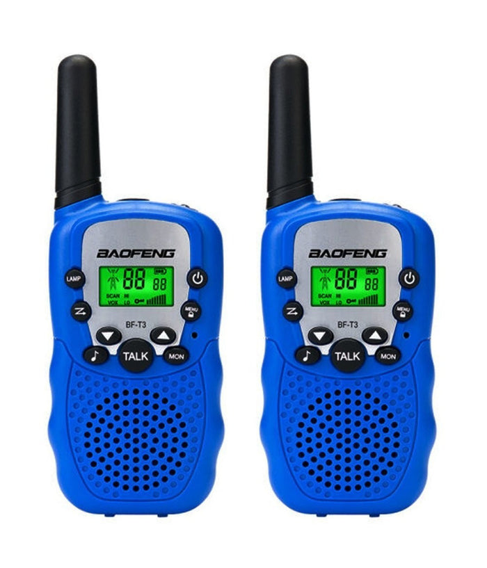 Coppia Walkie Talkie Vox Ricetrasmittente Colorati 2 Pz Radio Baofeng Bf T3         