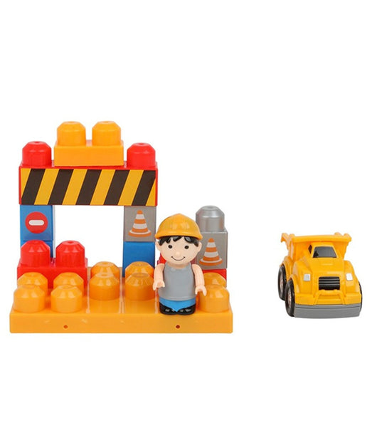 Costruzioni Giocattolo Per Bambini Cantiere 12pz Con Personaggio E Accessori         