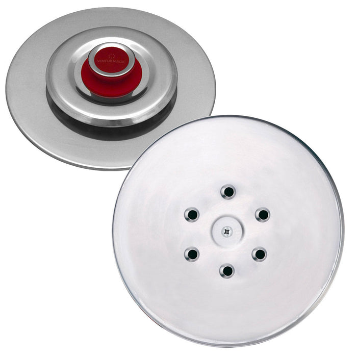 Coperchio Magico Antiodore ⌀31 cm Ventur Magic in Acciaio Inox Pomolo in Bachelite Cooker Rosso