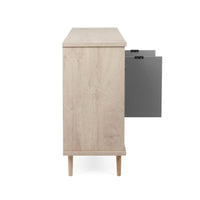 Credenza Epik 51 con 3 ante 120x40x88,3 colore rovere antracite grigio