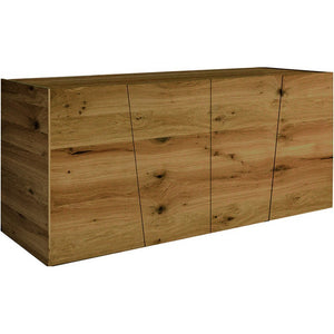 Madia credenza in legno rovere nodato spazzolato  l.180x50x75