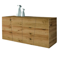 Madia credenza in legno rovere nodato spazzolato  l.180x50x75