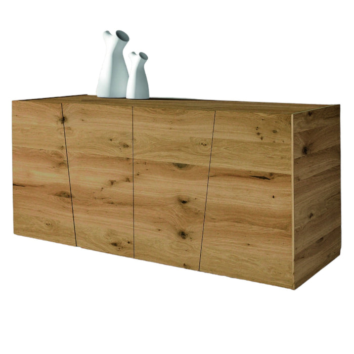 Madia credenza in legno rovere nodato spazzolato  l.180x50x75