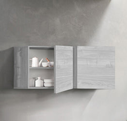 Pensile cubo per cucina sospeso, Grigio artico, ZLCINFCUCBG