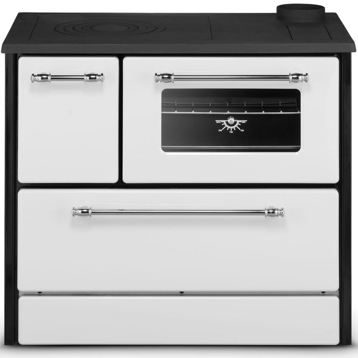 Cucina A Legna Stufa 9 Kw Bianca Beatrice L87xP51xH79 Ecodesign