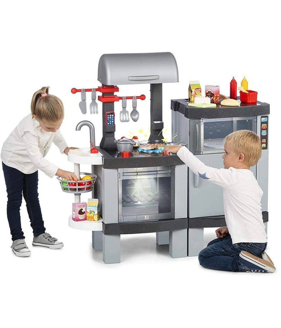 Cucina Giocattolo Con Barbecue Per Bambini Luci E Suoni E Alimenti Cambio Colore         