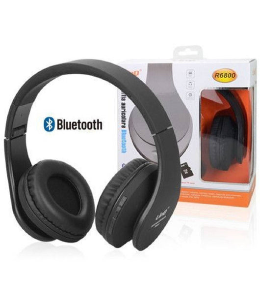 Cuffie Auricolare Stereo Wireless Bluetooth V4.2 Fm Micro Sd Slot Mp3 Aux-in R6800         