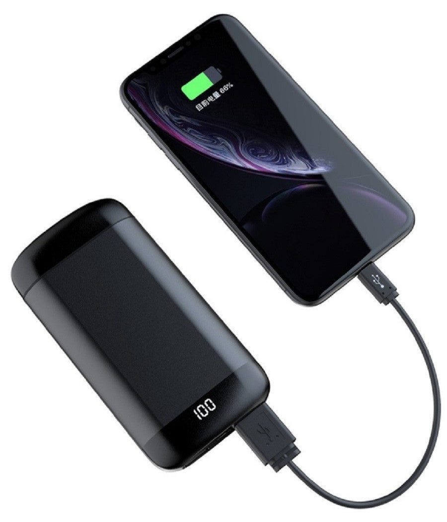 Cuffie Auricolari Power Bank Stereo Hi-fi Per Musica Wireless Q66 Tws Bluetooth         