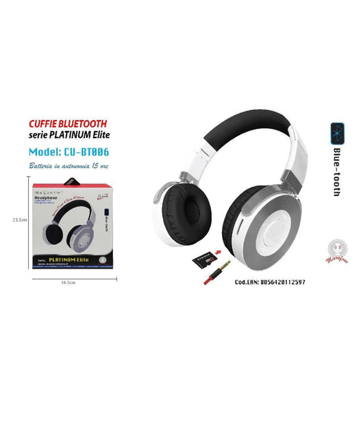 Cuffie Bluetooth Microfono Autonomia 15 Ore Smartphone Musica Maxtech Cu-bt006         