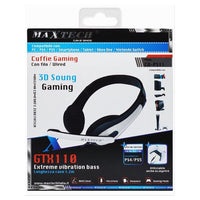 Cuffie Gaming Cu-ps11 Con Filo 1.2mt Microfono Integrato Per Pc / Ps4 / Ps5 Xbox         