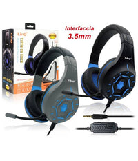 Cuffie Headset Con Microfono Gaming Da Gioco Jack 3,5mm Per Pc Laptop Ear-ps406         