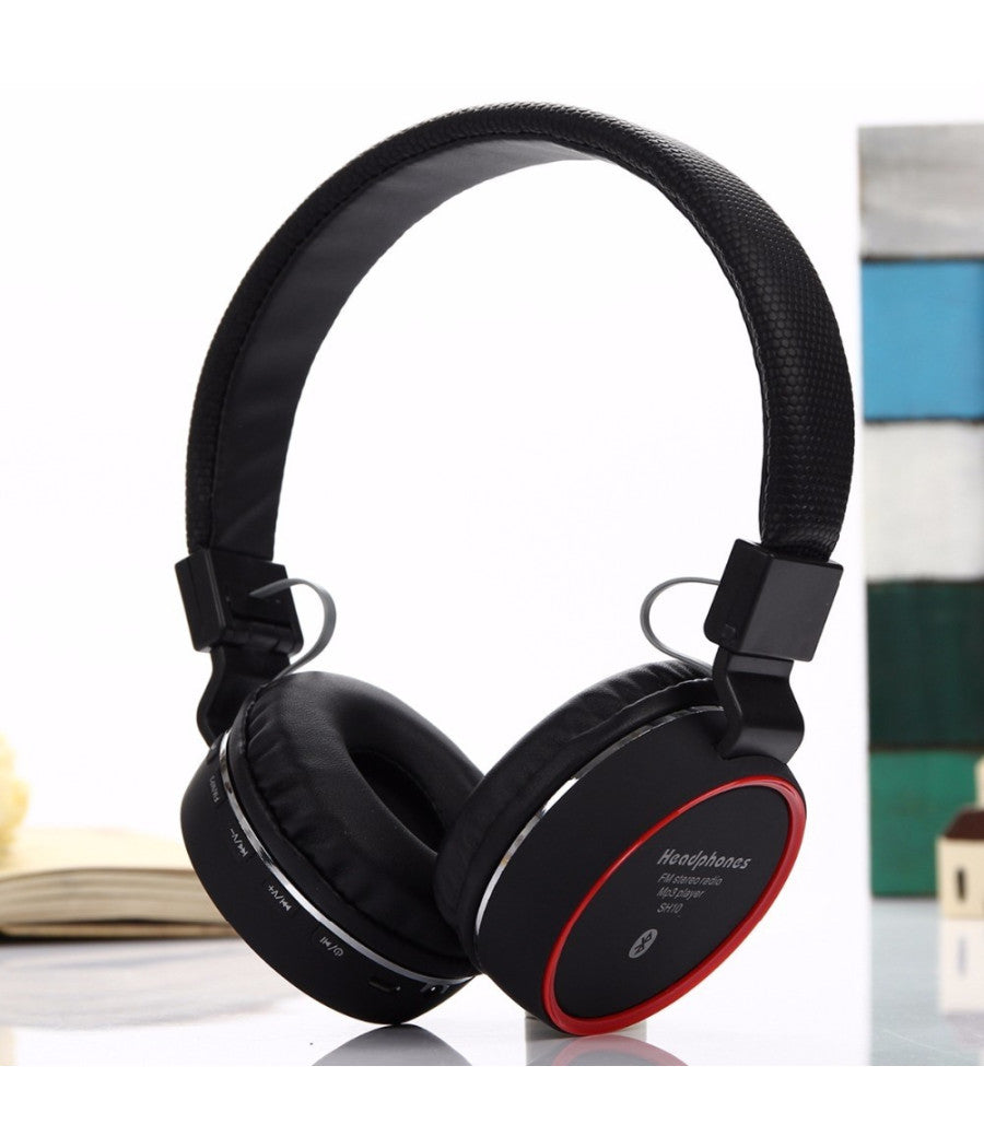 Cuffie Wireless Bluetooth Stereo Auricolare Vivavoce Microfono Per Smartphone         