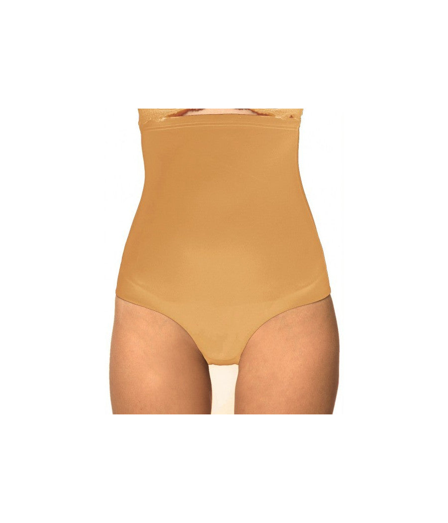 Culotte Contenitiva Vita Alta Snellente Modellante Effetto Push Up  Beige       