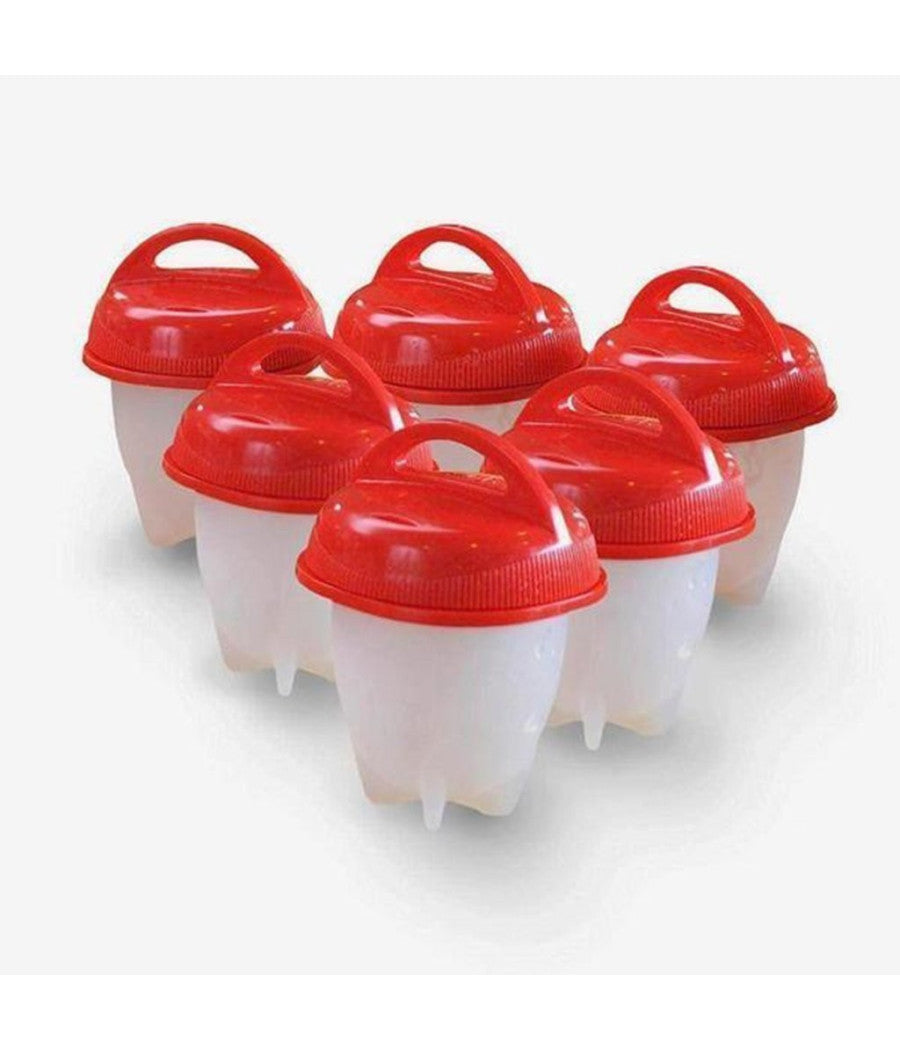 Cuoci Uova In Silicone Senza Guscio 6 Pz Uovo Sodo Frittata Omelette Egglettes         