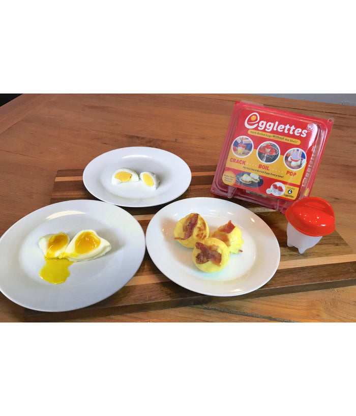 Cuoci Uova In Silicone Senza Guscio 6 Pz Uovo Sodo Frittata Omelette Egglettes         