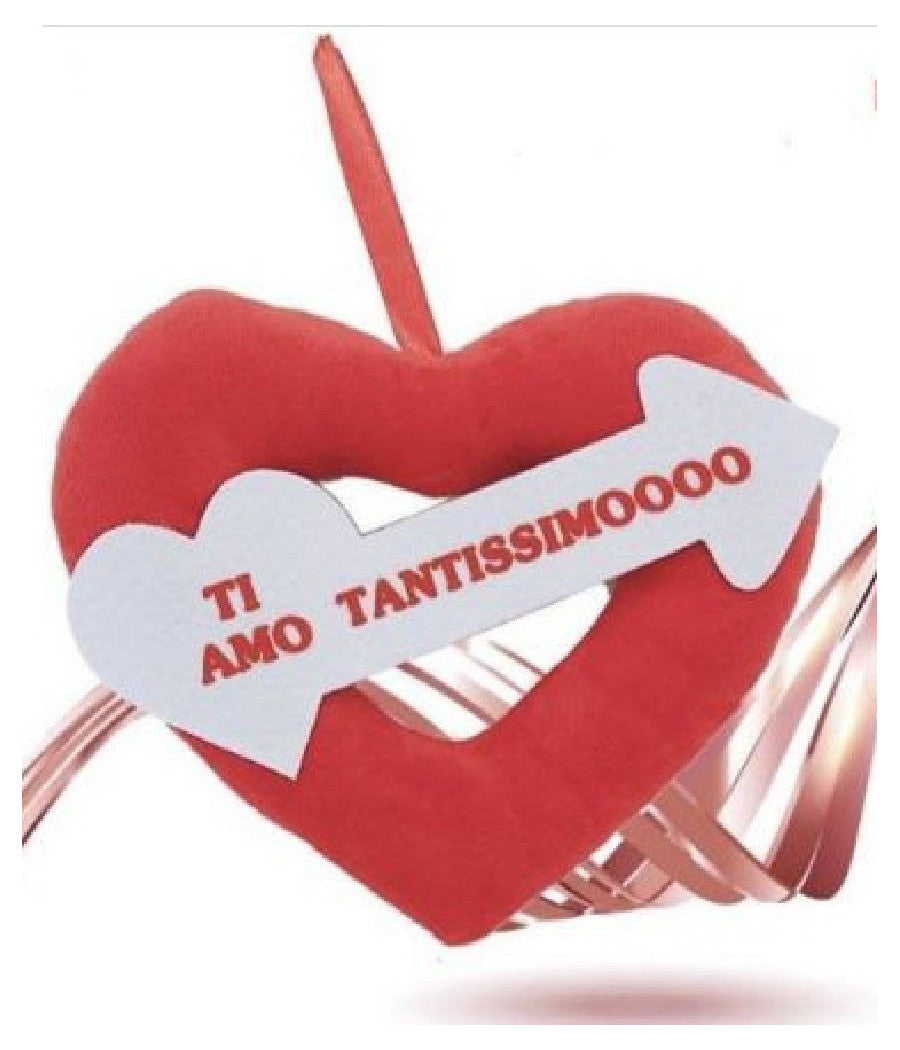 Cuore In Peluche Con Scritta Ti Amo Tantissimooo 20cm Regalo San Valentino 95189         