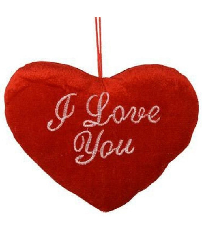 Cuore Rosso Con Scritta I Love You Con Appendino 20cm Idea Regalo San Valentino         