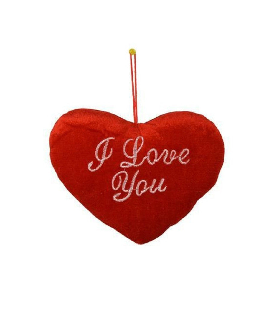 Cuore Rosso Con Scritta I Love You Con Appendino 20cm Idea Regalo San Valentino         