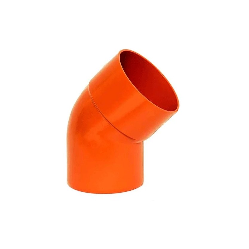 Curva 45° in pvc : Colore - Arancio, Diametro - 160