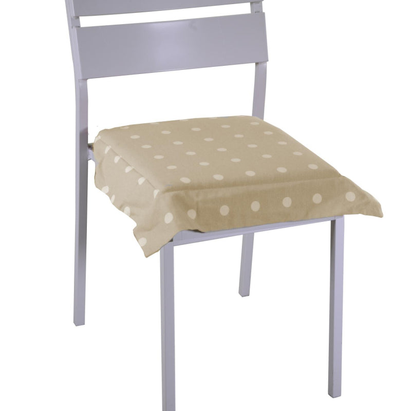 Cuscino pop pois beige quadro cm40x40h4