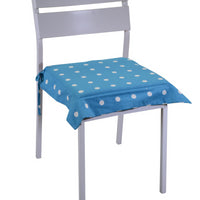 Cuscino pop pois blu petrolio quadro cm40x40h4