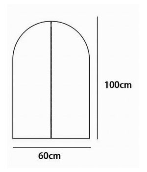 Custodia Copriabito Fodera Indumenti Giacca Cappotto Con Cerniera 60x100cm 87415         